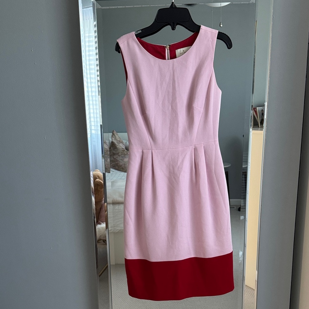 Kate Spade Pink and Red Midi Dress